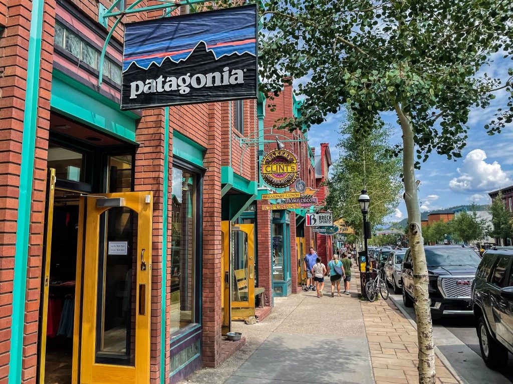 Downtown Breckenridge shops and Main Street